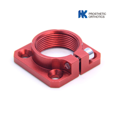 4 Holes Aluminium Pediatrische Prothese Socket Adapter 45Kg 99LBS Max Load