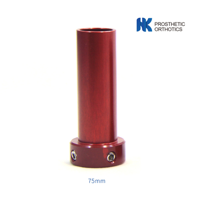 CE-gecertificeerde aluminiumpediatrische korte pylonadapter Lengte 75 mm Diameter 22 mm