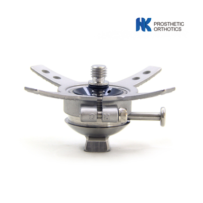 Vier prongs gietstaal prothese shuttle slot met piramide adapter en korte pin