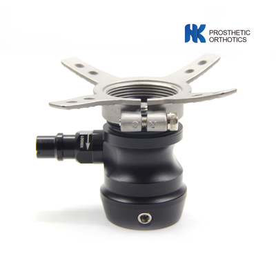 Versterkt aluminium prothese shuttle slot met piramide ontvanger korte pin